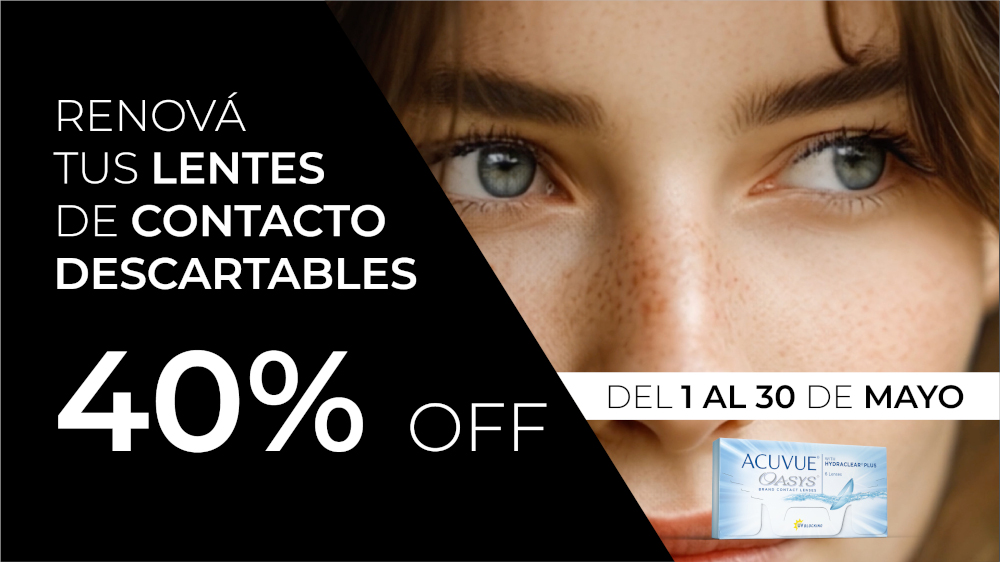 Reposición de Lentes Descartables hasta 40% OFF