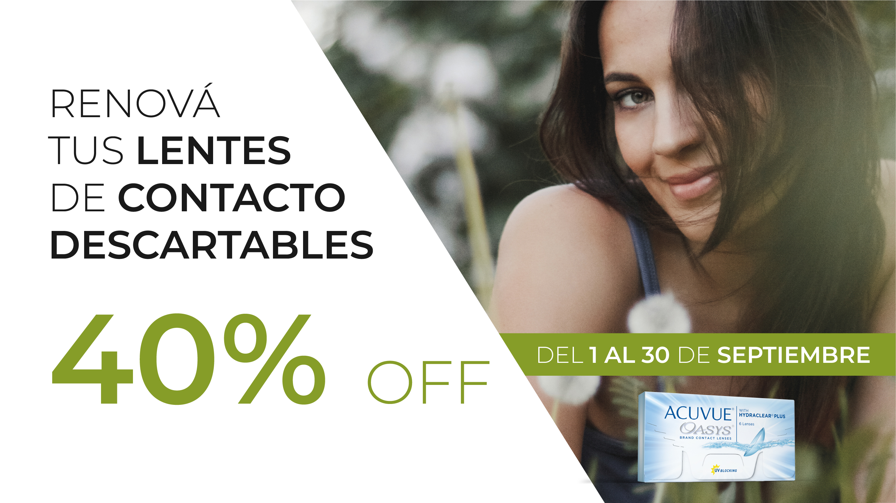 Reposición de Lentes Descartables hasta 40% OFF