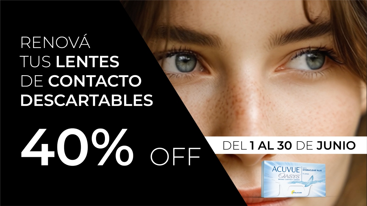 Reposición de Lentes Descartables hasta 40% OFF